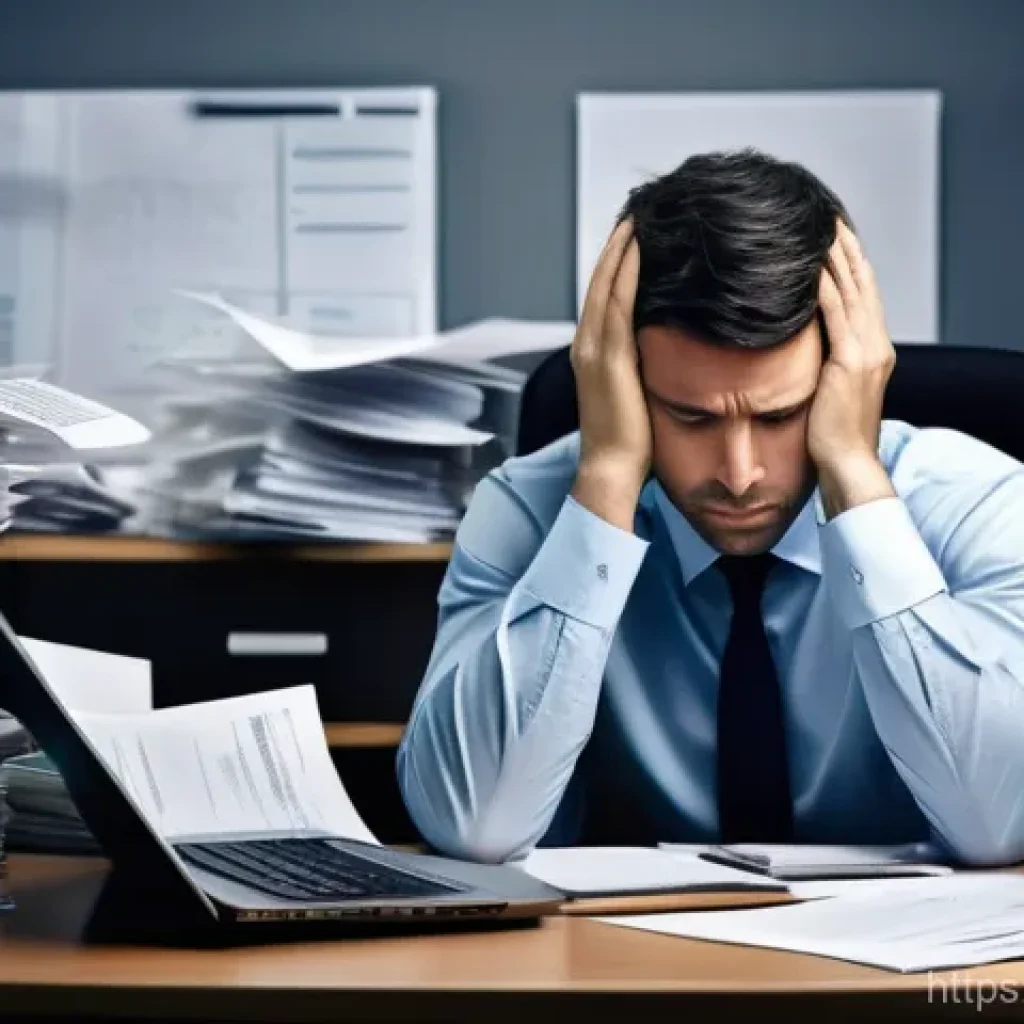 직무 스트레스 관리 - **Image Prompt 1: The Weight of Job Stress**
    A highly detailed, realistic illustration depicting...